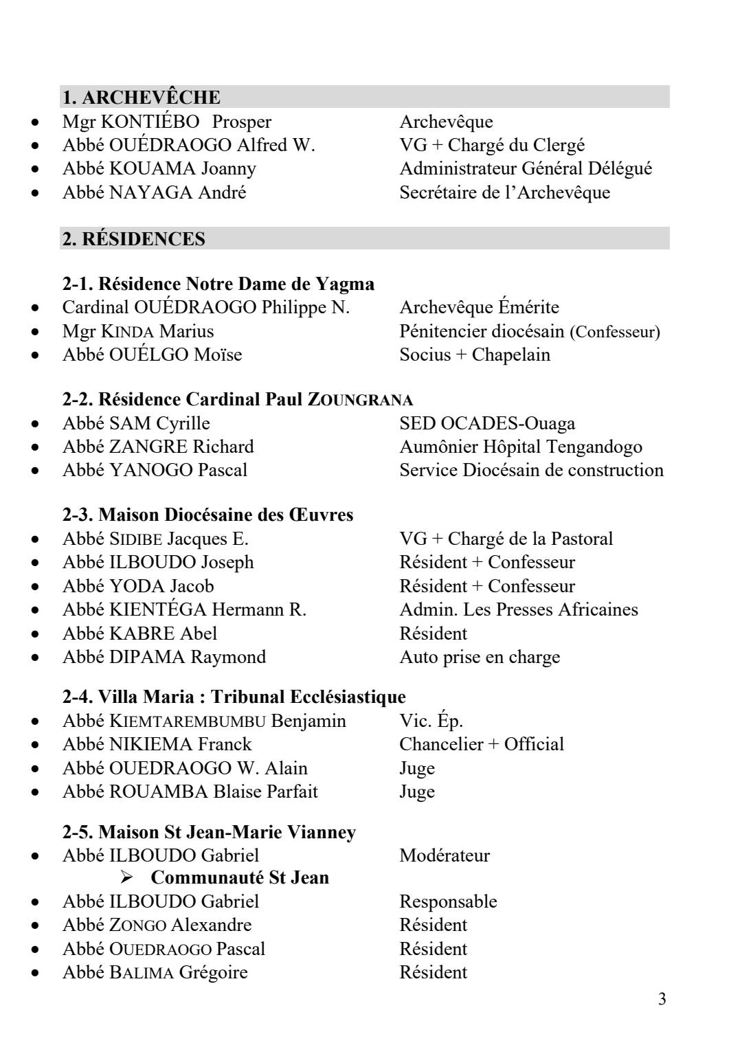 Diocèse Ouaga