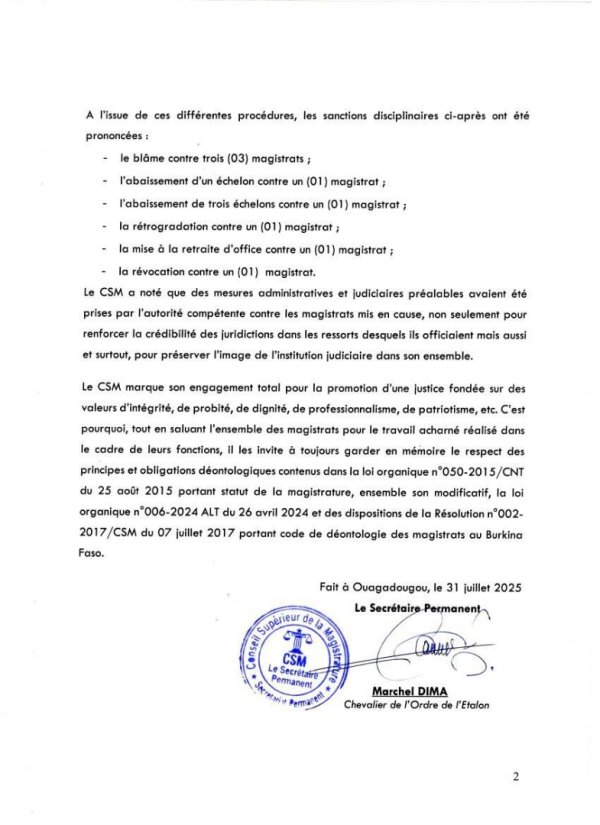 CSM Burkina