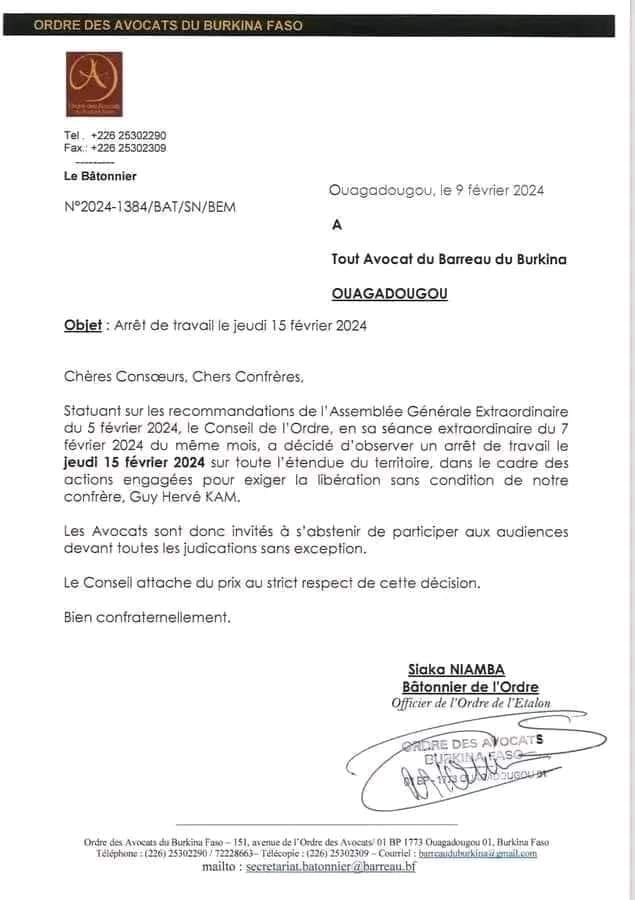 Avocats du Burkina