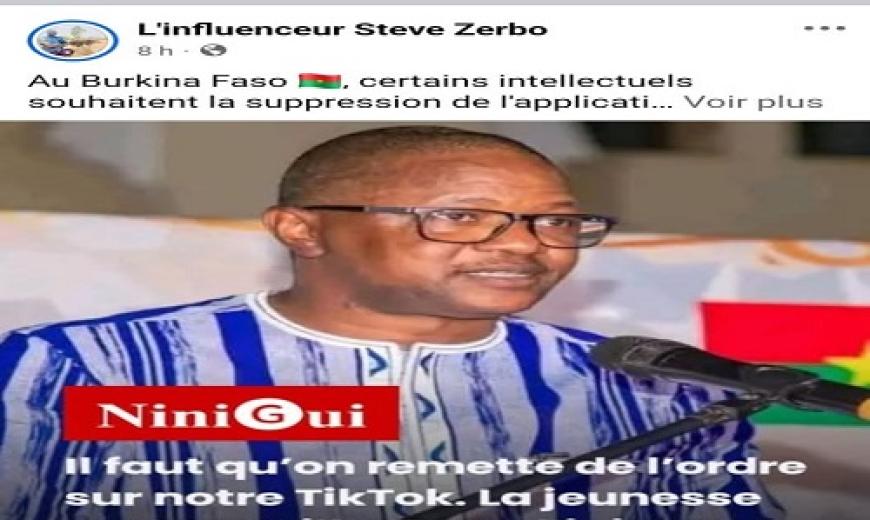 "L’Influenceur Steve Zerbo