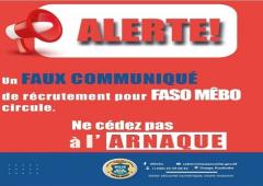Arnaque Faso Mebo