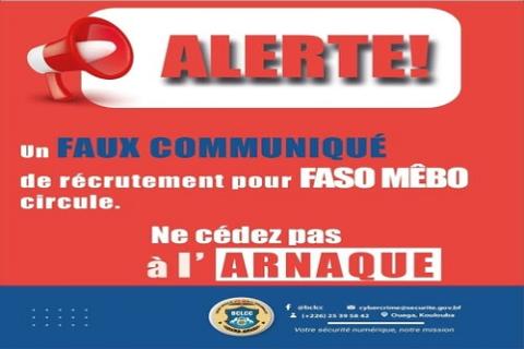 Arnaque Faso Mebo